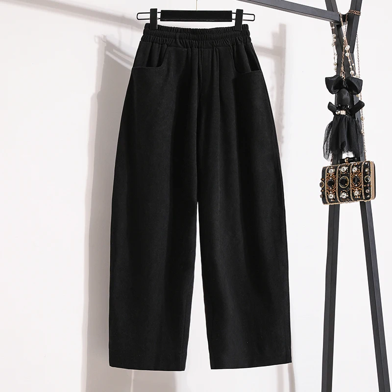 SuperAen Spring 2022 New Plus Size Trouser Solid Casual Slim All Match Elastic Waist Wide-leg Pants Women
SuperAen Spring 2022 New Plus Size Trouser Solid Casual Slim All Match Elastic Waist Wide-leg Pants Women
