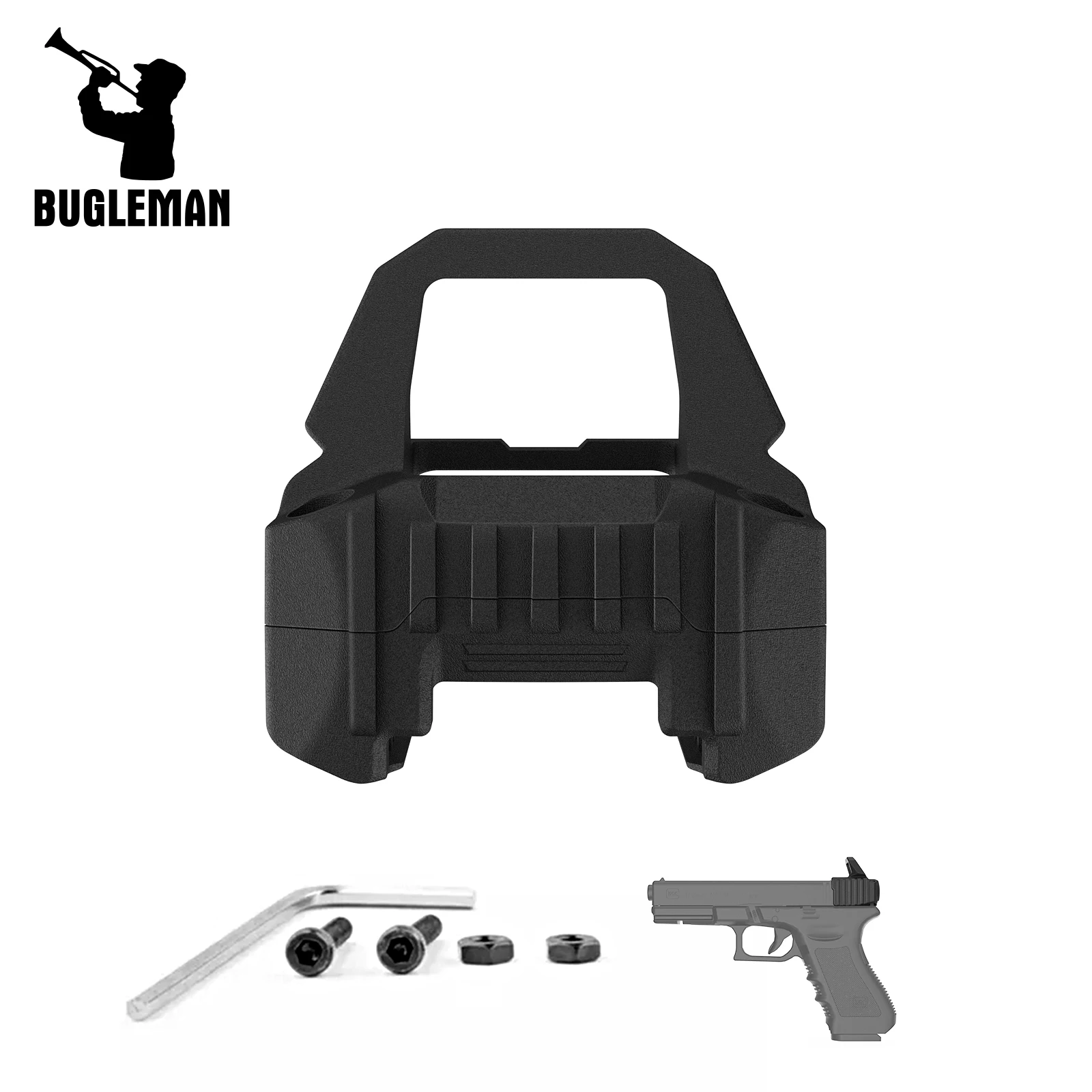 Bugleman Tactical Slide Rack Compatible with Glcok 17/19/22/23/24/35/40 Can Install Red Dot
Bugleman Tactical Slide Rack Compatible with Glcok 17/19/22/23/24/35/40 Can Install Red Dot
