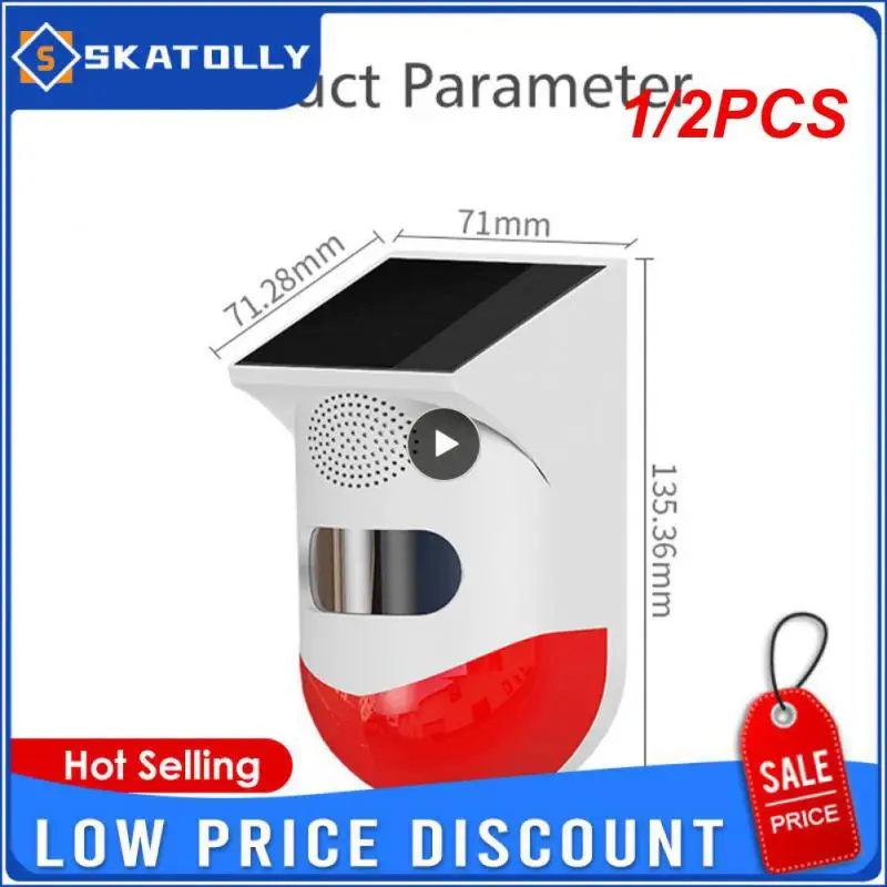 1/2PCS Outdoor Waterproof Motion Alarm Detector Solar Infrared Detector Sound Siren Alarm With Remote Controller Security Alarm
1/2PCS Outdoor Waterproof Motion Alarm Detector Solar Infrared Detector Sound Siren Alarm With Remote Controller Security Alarm