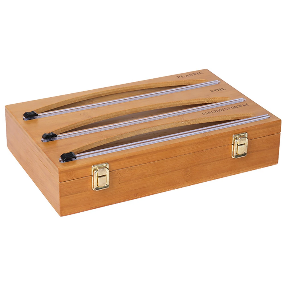 High Quality Tin Foil Cutter Wrap Dispenser 3 Grids 3 In 1 Bamboo Foil And Plastic Retro Metal Lock Two-way Sliding Cutter
High Quality Tin Foil Cutter Wrap Dispenser 3 Grids 3 In 1 Bamboo Foil And Plastic Retro Metal Lock Two-way Sliding Cutter