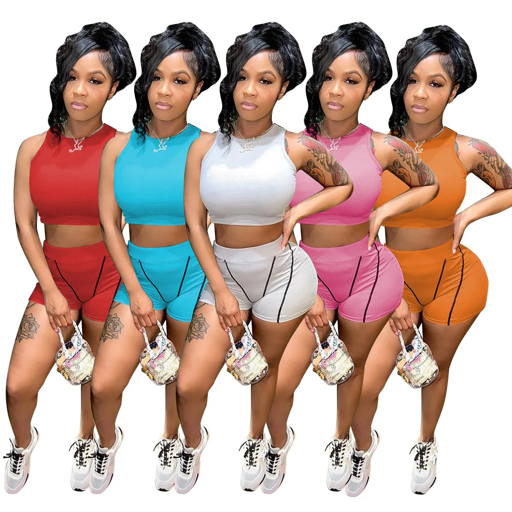 Summer 2022 New Outfits for Women Matching Sets Fashion Jogging Leisure Suit High Elastic Pit Strip Sports Set Solid Outfits
Summer 2022 New Outfits for Women Matching Sets Fashion Jogging Leisure Suit High Elastic Pit Strip Sports Set Solid Outfits