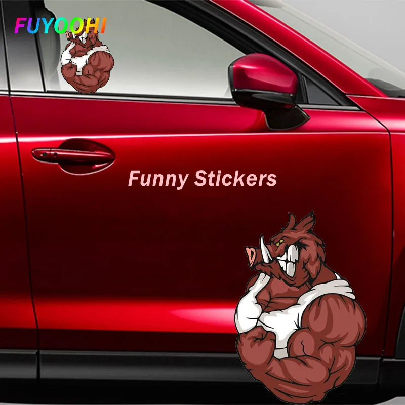 FUYOOHI Exterior/Protection Funny Stickers Personality Wild Boar on Motorcycle Laptop Decorative Accessories Sunscreen PVC Decal
FUYOOHI Exterior/Protection Funny Stickers Personality Wild Boar on Motorcycle Laptop Decorative Accessories Sunscreen PVC Decal