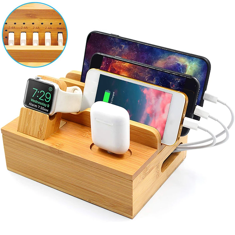Bamboo Charging Organizer Cord for Phone Smart Watch Desk Wood Docking Stations Electronic Organizer for Cell Phone Tablet
Bamboo Charging Organizer Cord for Phone Smart Watch Desk Wood Docking Stations Electronic Organizer for Cell Phone Tablet