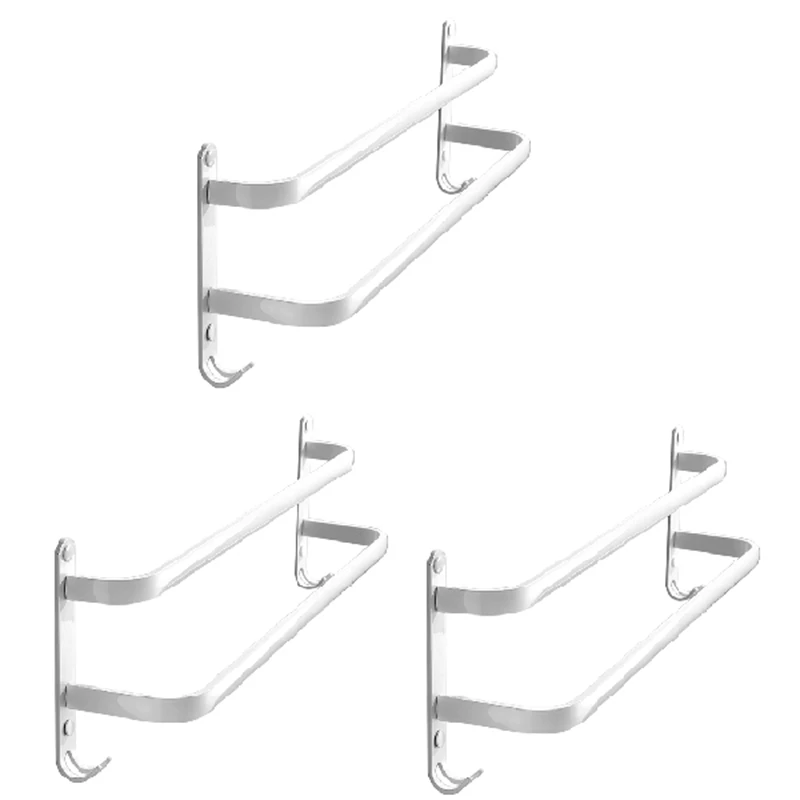 Towel Hanger Wall Mounted Towel Rack Bathroom Space Aluminum Fashion White Towel Bar Rail Matte Towel Holder
Towel Hanger Wall Mounted Towel Rack Bathroom Space Aluminum Fashion White Towel Bar Rail Matte Towel Holder