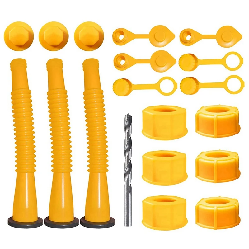 1Kit Gas Can Spout Replacement,Gas Can Nozzle With Can Vent Caps,Rubber Pad,Spout Cover,Base Caps For Most Of The Cans
1Kit Gas Can Spout Replacement,Gas Can Nozzle With Can Vent Caps,Rubber Pad,Spout Cover,Base Caps For Most Of The Cans