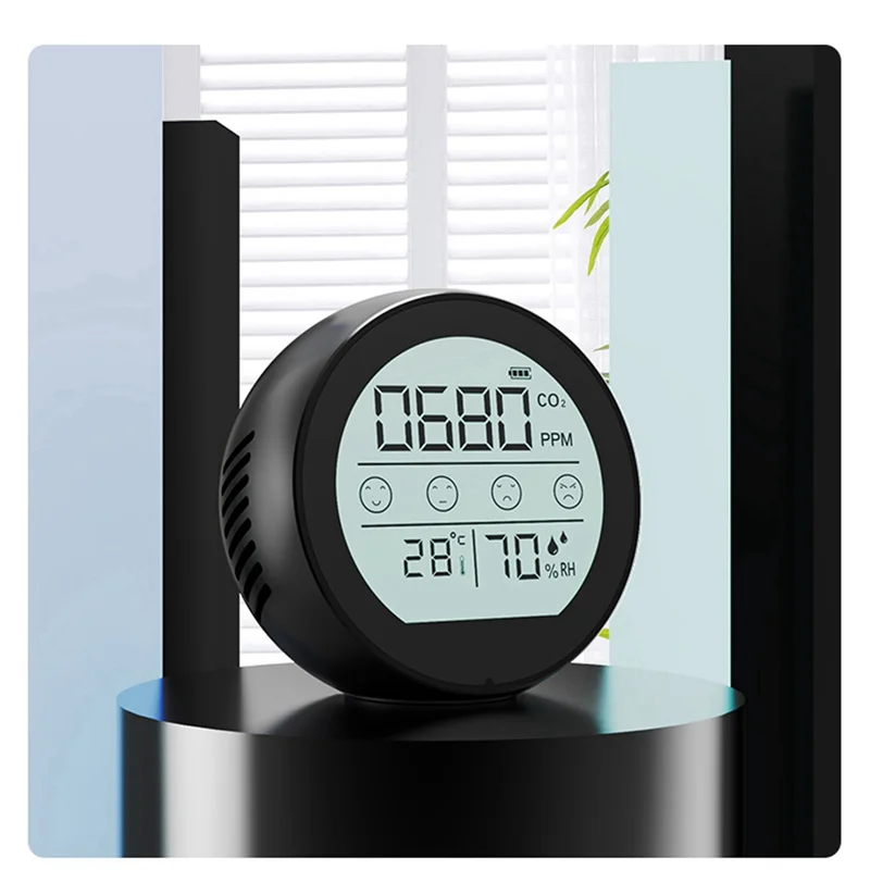 Super Long Standby Time Air Pollution CO2 Detector 3 in 1 NDIR Infrared Sensor Temperature Humidity CO2 Detector Silver
Super Long Standby Time Air Pollution CO2 Detector 3 in 1 NDIR Infrared Sensor Temperature Humidity CO2 Detector Silver