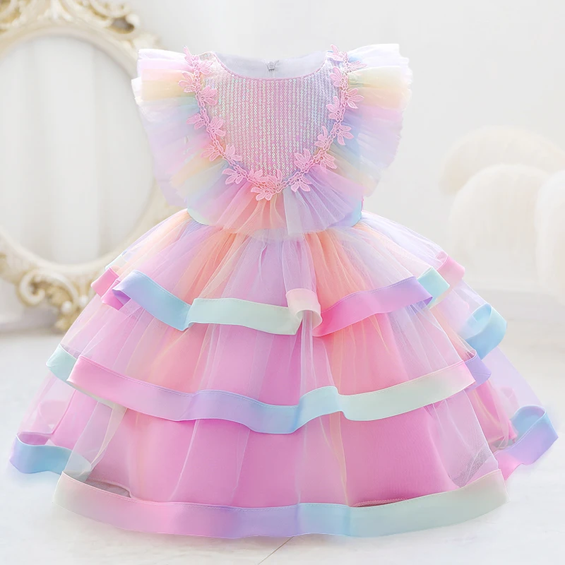 2022 Flower Ceremony Baptism 2 1 Year Birthday Dress For Baby Girl Clothing Princess Dresses Colorful Party Dress Child Clothes
2022 Flower Ceremony Baptism 2 1 Year Birthday Dress For Baby Girl Clothing Princess Dresses Colorful Party Dress Child Clothes