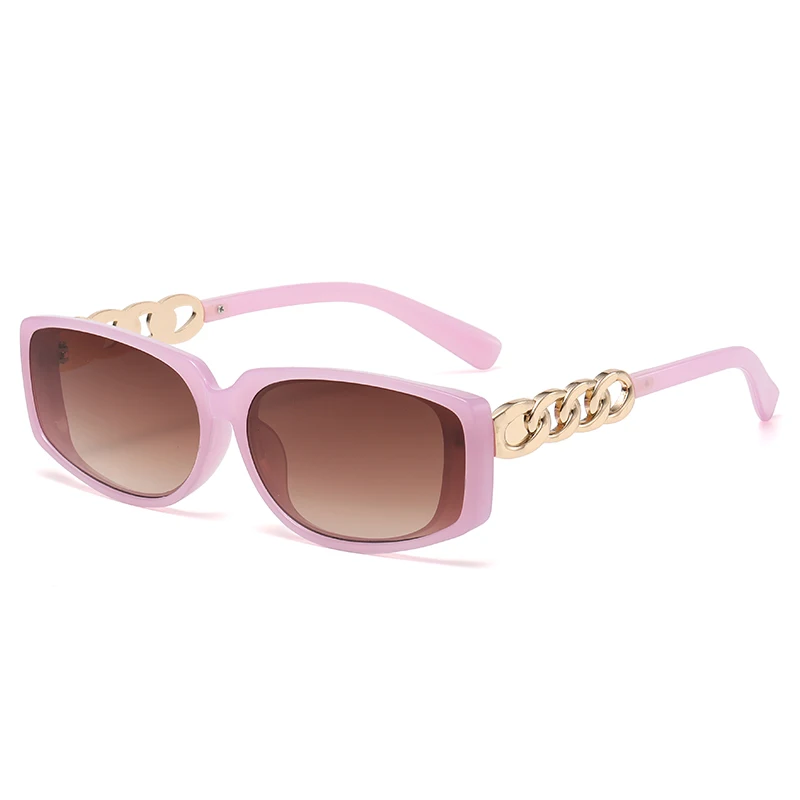 2022 Fashion Jelly Color Sunglasses Women Purple Metal Chain Decorative Sun Glasses Rectangle Pink Summer Travel UV400 Eyewear
2022 Fashion Jelly Color Sunglasses Women Purple Metal Chain Decorative Sun Glasses Rectangle Pink Summer Travel UV400 Eyewear