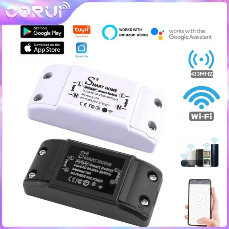Умный выключатель Corui Tuya WiFi + RF 433, Беспроводной Выключатель, приложение для умного дома, дистанционное управление таймером, Поддержка Google Home Alexa
Умный выключатель Corui Tuya WiFi + RF 433, Беспроводной Выключатель, приложение для умного дома, дистанционное управление таймером, Поддержка Google Home Alexa