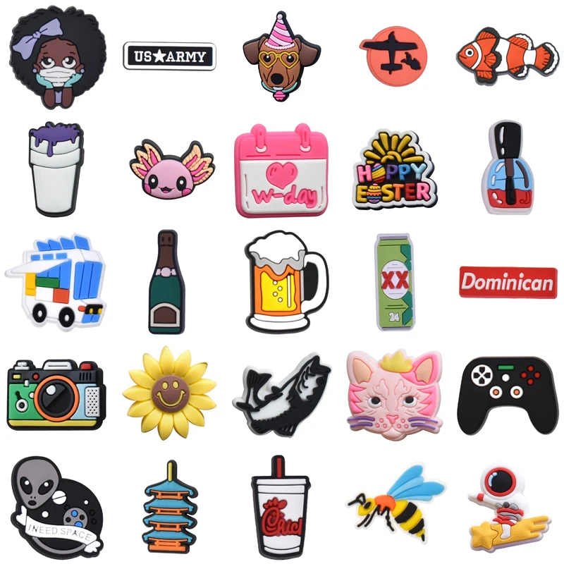 Men Packs Wholesale Bulk Women Charm Shoes Accessories Boy Set Jeans Kids Para Pins Decorations for Crocs Gifts Shoe Charms Girl
Men Packs Wholesale Bulk Women Charm Shoes Accessories Boy Set Jeans Kids Para Pins Decorations for Crocs Gifts Shoe Charms Girl