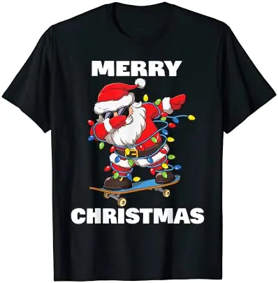 Dabbing Santa Claus Skateboard Funny Merry Christmas T-Shirt 
Dabbing Santa Claus Skateboard Funny Merry Christmas T-Shirt