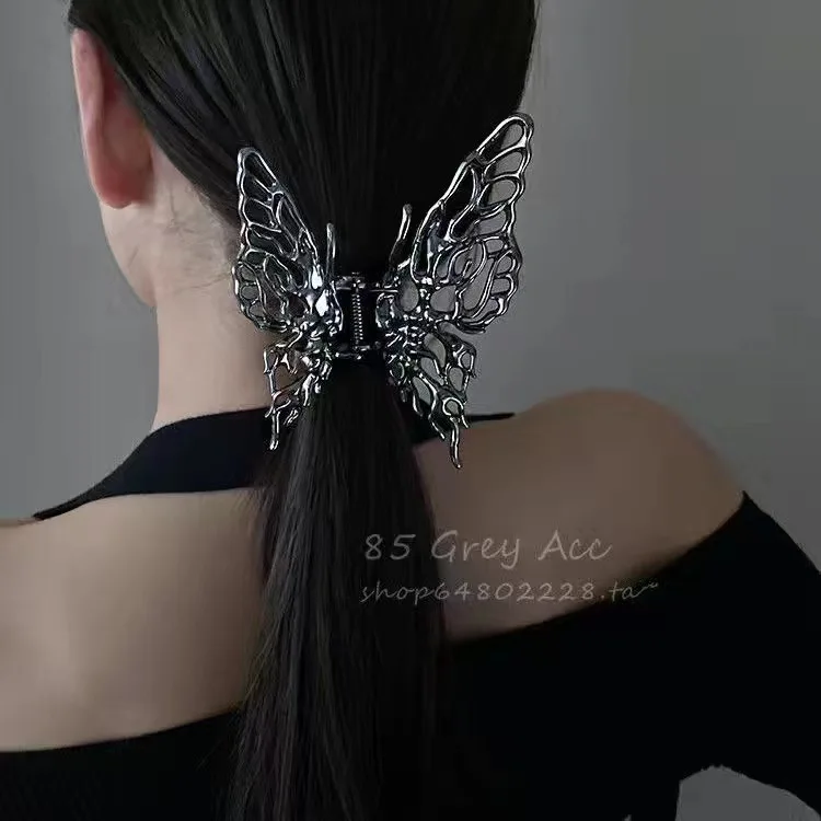 Large Metal Irragular Hair Claw Butterfly Shaped Hairpins Punk Style Silver Hair Barrettes Vintage Jaw Clips Hair Accessories
Large Metal Irragular Hair Claw Butterfly Shaped Hairpins Punk Style Silver Hair Barrettes Vintage Jaw Clips Hair Accessories