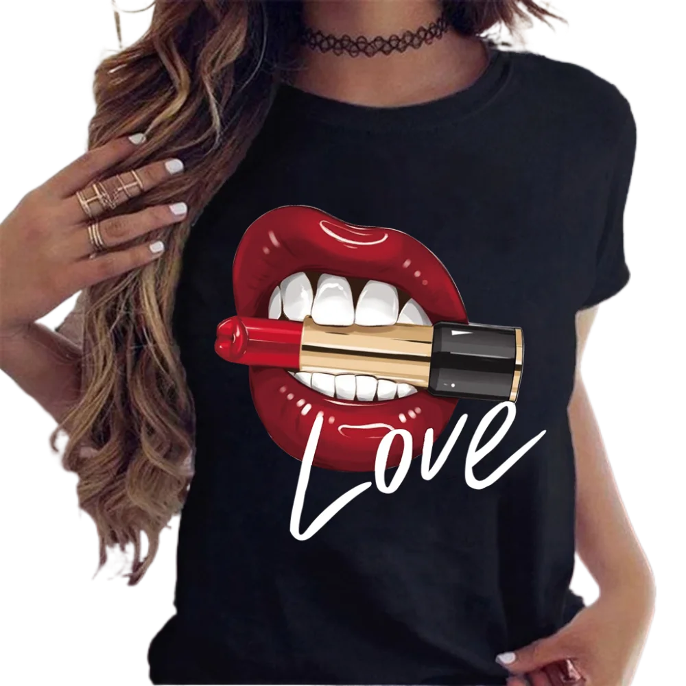 2022 Summer Ladies Sexy Lip Print T-Shirt Women Summer Black Sexy Leopard Sunglasses 3D Printing Soft T-Shirt Watercolor Paintin
2022 Summer Ladies Sexy Lip Print T-Shirt Women Summer Black Sexy Leopard Sunglasses 3D Printing Soft T-Shirt Watercolor Paintin