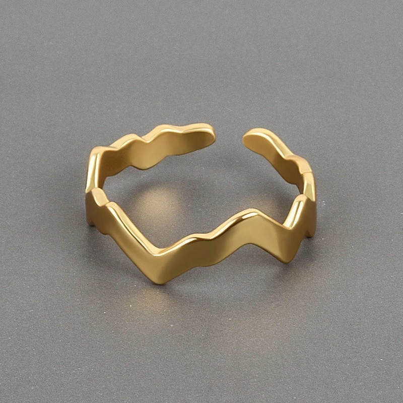 Punk Vintage Irregular Wave Silver Color Open Rings For Women Fashion Simple Geometric Adjustable Rings 2022 Trendy New Jewelry
Punk Vintage Irregular Wave Silver Color Open Rings For Women Fashion Simple Geometric Adjustable Rings 2022 Trendy New Jewelry