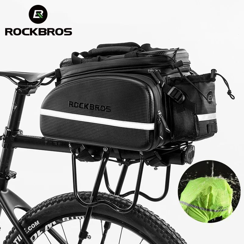 ROCKBROS Bicycle Carrier Bag MTB Bike Rack Bag Trunk Pannier Cycling Multifunctional Large Capacity Travel Bag With Rain Cover 
ROCKBROS Bicycle Carrier Bag MTB Bike Rack Bag Trunk Pannier Cycling Multifunctional Large Capacity Travel Bag With Rain Cover
