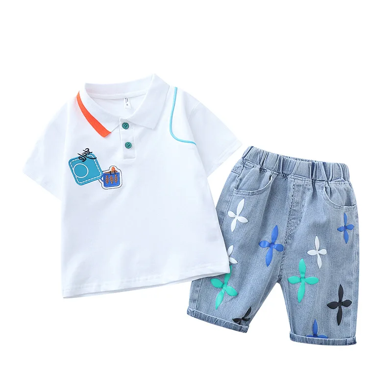 Baby Boys Clothes Set Summer Kids Short Sleeve POLO Shirts + Denim Shorts 2pcs/Set 2-9Years Boys Clothes Suits
Baby Boys Clothes Set Summer Kids Short Sleeve POLO Shirts + Denim Shorts 2pcs/Set 2-9Years Boys Clothes Suits