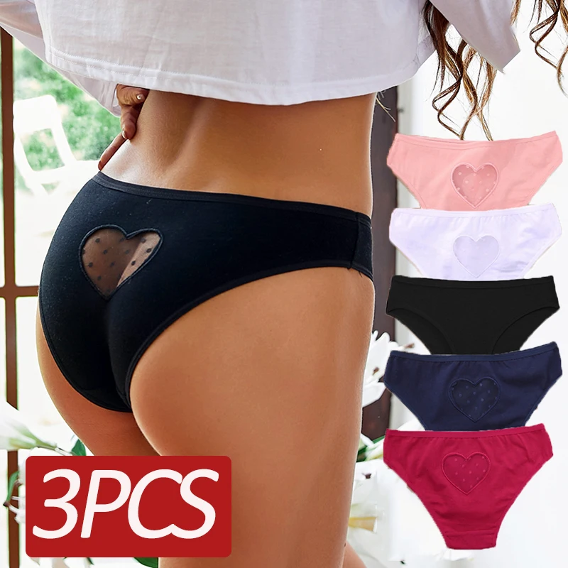 3PCS/Set Women Lace Transparent Heart Low-Waist Underpant Hollow Out Briefs Seamless Cotton Panties Women's Underwear Lingerie
3PCS/Set Women Lace Transparent Heart Low-Waist Underpant Hollow Out Briefs Seamless Cotton Panties Women's Underwear Lingerie