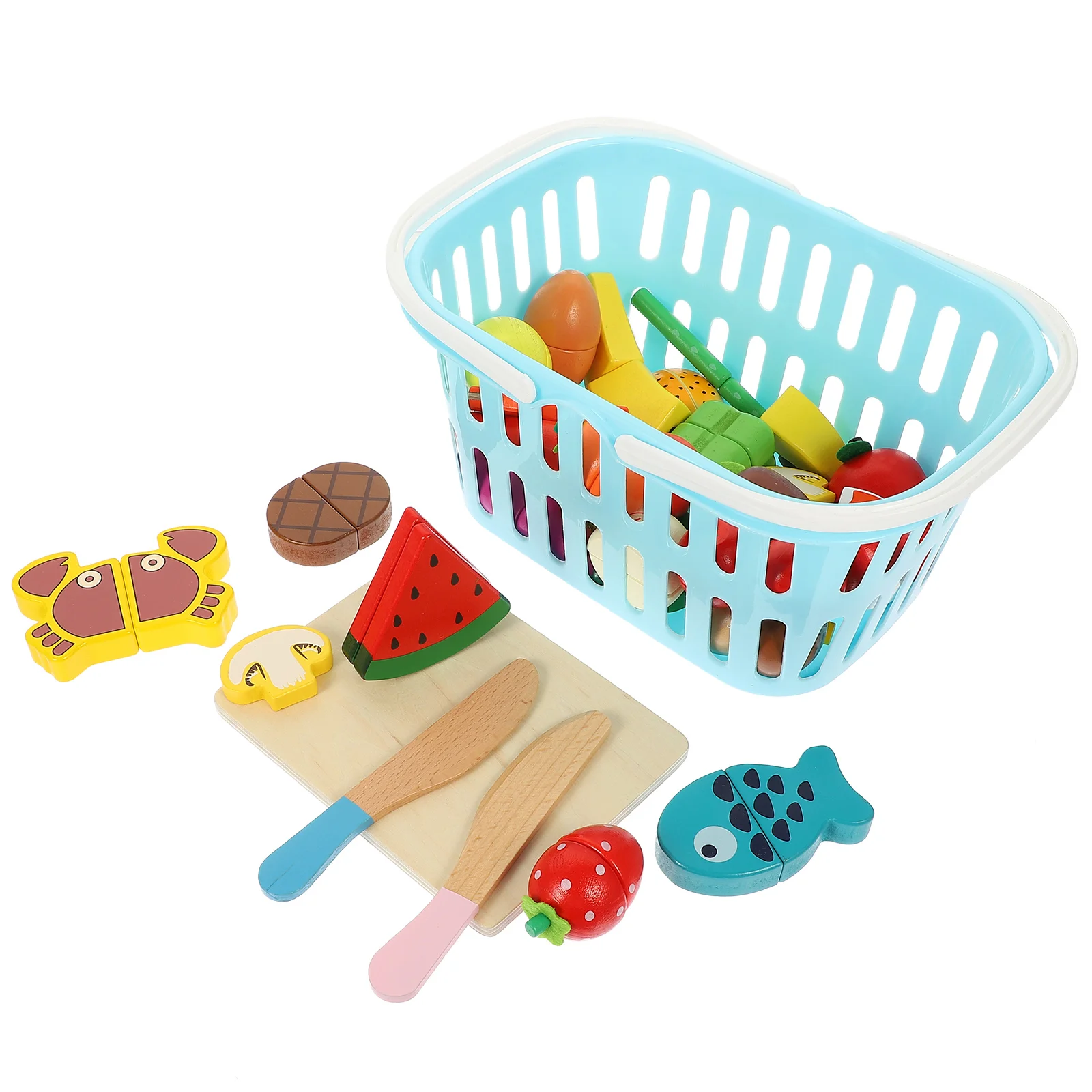 1 set of Kids Food Fruit Vegetables Cutting Wooden Children with Basket
1 set of Kids Food Fruit Vegetables Cutting Wooden Children with Basket