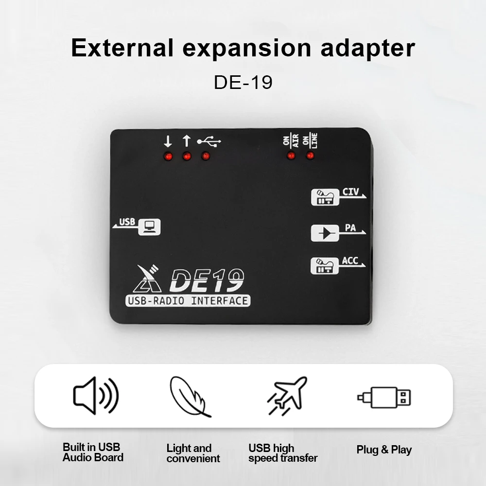 Xiegu DE19 Data Expansion Adapter For XIEGU G90 G106 X5105 Short Wave Transceiver XPA125B USB Radio Interface
Xiegu DE19 Data Expansion Adapter For XIEGU G90 G106 X5105 Short Wave Transceiver XPA125B USB Radio Interface
