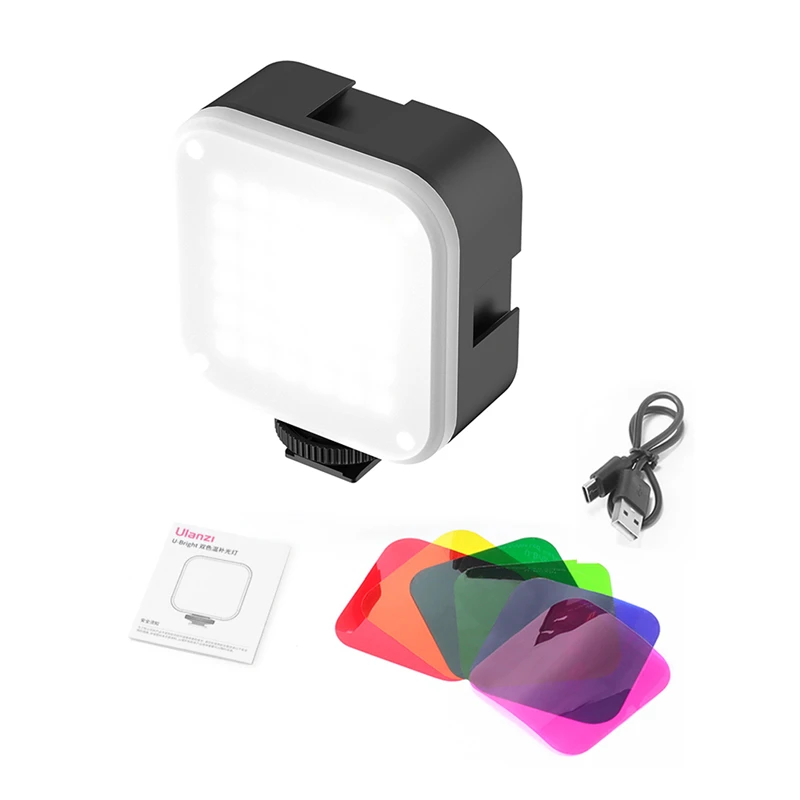 Ulanzi U-Bright Mini Led Video Light 2700k-6500k 750lm 7.5W With Magnetic Diffuser 6 Colors RGB Effect Filter Vlog Fill Light
Ulanzi U-Bright Mini Led Video Light 2700k-6500k 750lm 7.5W With Magnetic Diffuser 6 Colors RGB Effect Filter Vlog Fill Light