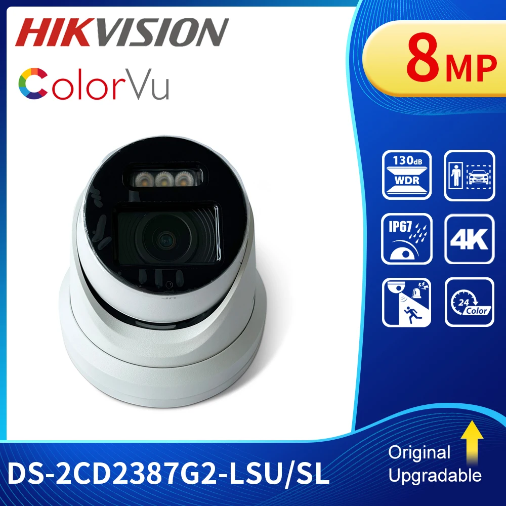 Hik DS-2CD2387G2-LSU/SL 8MP ColorVu камера видеонаблюдения безопасности POE Открытый Встроенный микрофон 24/7 цветов Image130dB WDR H.265 + IP67
Hik DS-2CD2387G2-LSU/SL 8MP ColorVu камера видеонаблюдения безопасности POE Открытый Встроенный микрофон 24/7 цветов Image130dB WDR H.265 + IP67