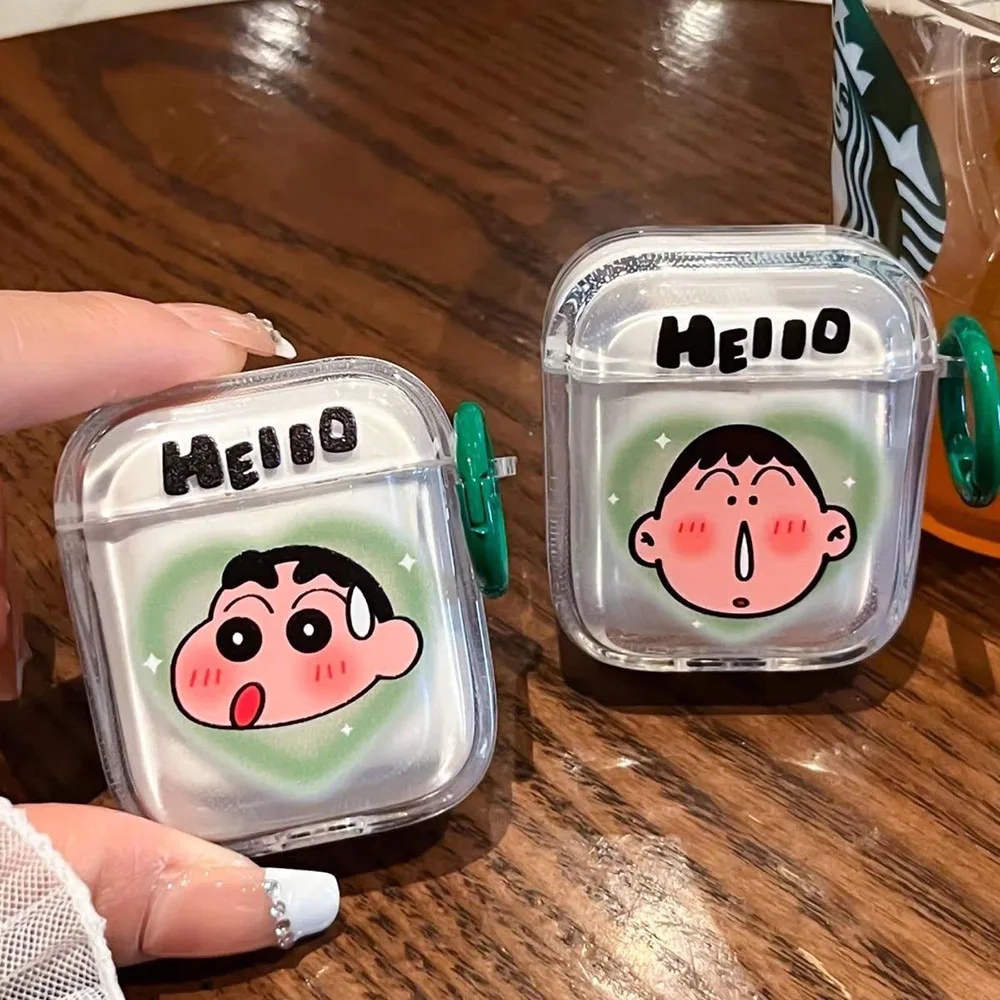 Kawaii Crayon Shin-Chan Earphone Case Cartoon Airpods1/2 Airpodspro2 Gradient Transparent Bluetooth Headset Protective Cover
Kawaii Crayon Shin-Chan Earphone Case Cartoon Airpods1/2 Airpodspro2 Gradient Transparent Bluetooth Headset Protective Cover