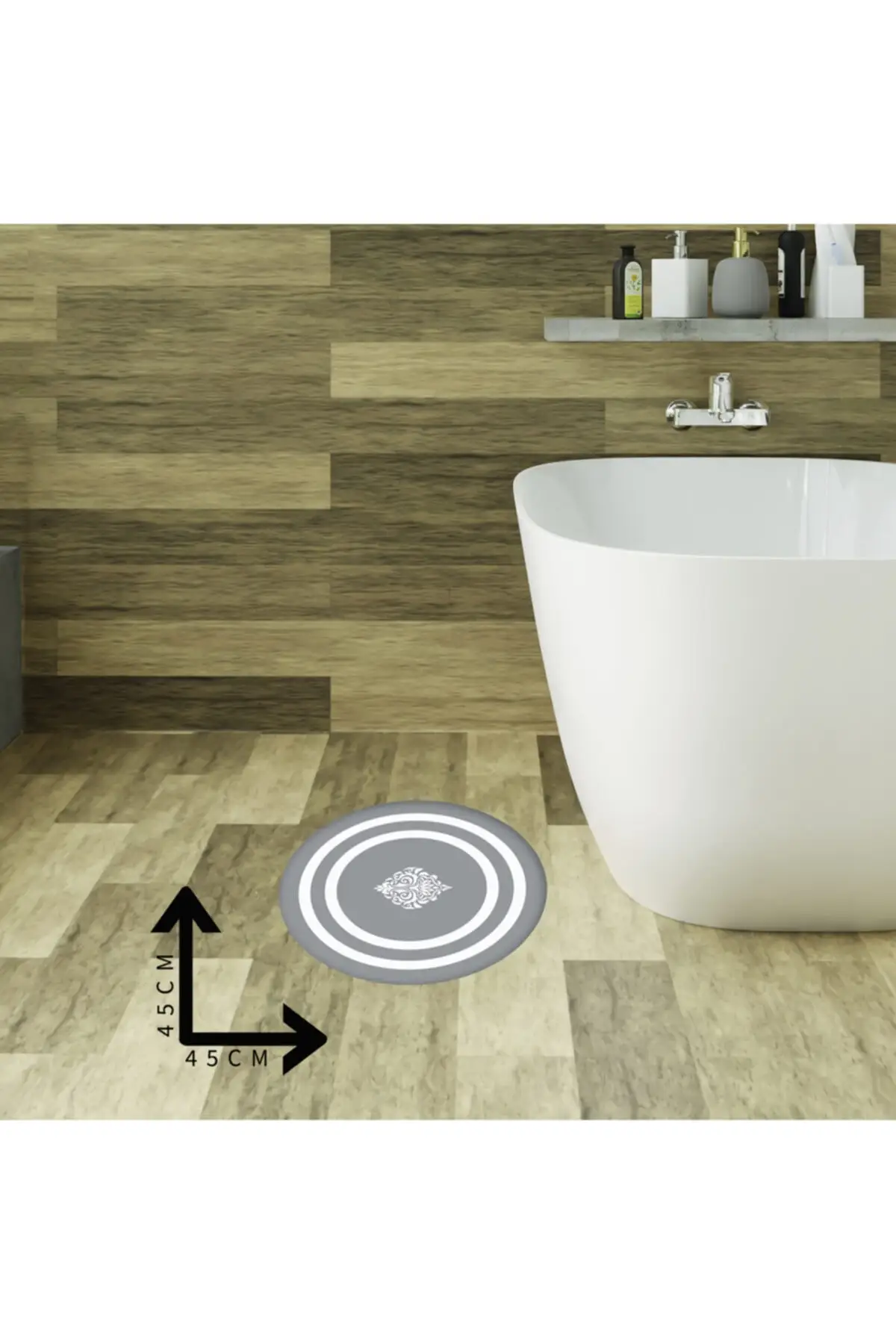 Single floor mat 45x45cm gray white strip Model single piece Polyester 46 digital printing bath mat textile home & furniture
Single floor mat 45x45cm gray white strip Model single piece Polyester 46 digital printing bath mat textile home & furniture