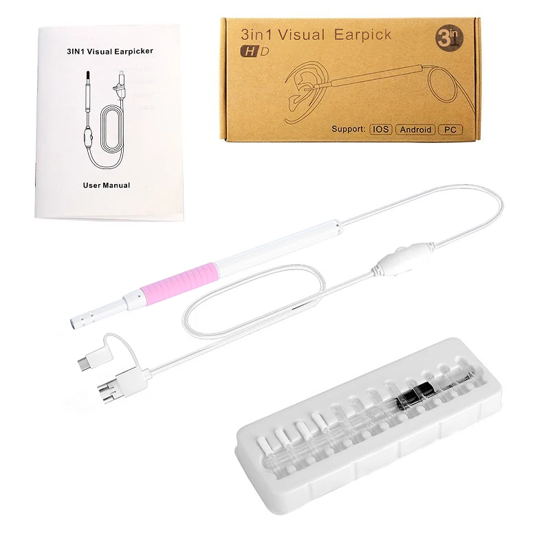 3-In-1 Ear Cleaning Usb Endoscope 5.5Mm Visual Ear Spoon Earpick Otoscope Camera 640X480 Pink
3-In-1 Ear Cleaning Usb Endoscope 5.5Mm Visual Ear Spoon Earpick Otoscope Camera 640X480 Pink