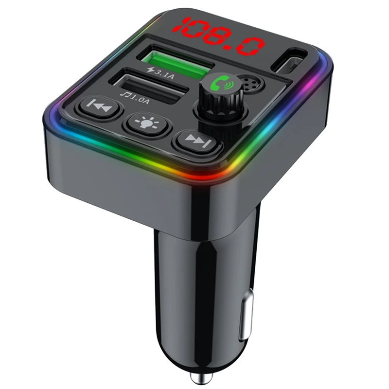 Car Bluetooth 5.0 FM Transmitter Car MP3 Player Wireless Handsfree Handsfree Calling Audio Receiver USB Fast Charge
Car Bluetooth 5.0 FM Transmitter Car MP3 Player Wireless Handsfree Handsfree Calling Audio Receiver USB Fast Charge