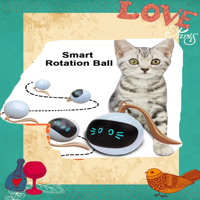 Pet Cat Smart Rotation Ball Toy Cat Interactive Magic Spin Ball Toy Automatically Avoid Obstacles Rechargeable Kitten Ball Toy
Pet Cat Smart Rotation Ball Toy Cat Interactive Magic Spin Ball Toy Automatically Avoid Obstacles Rechargeable Kitten Ball Toy