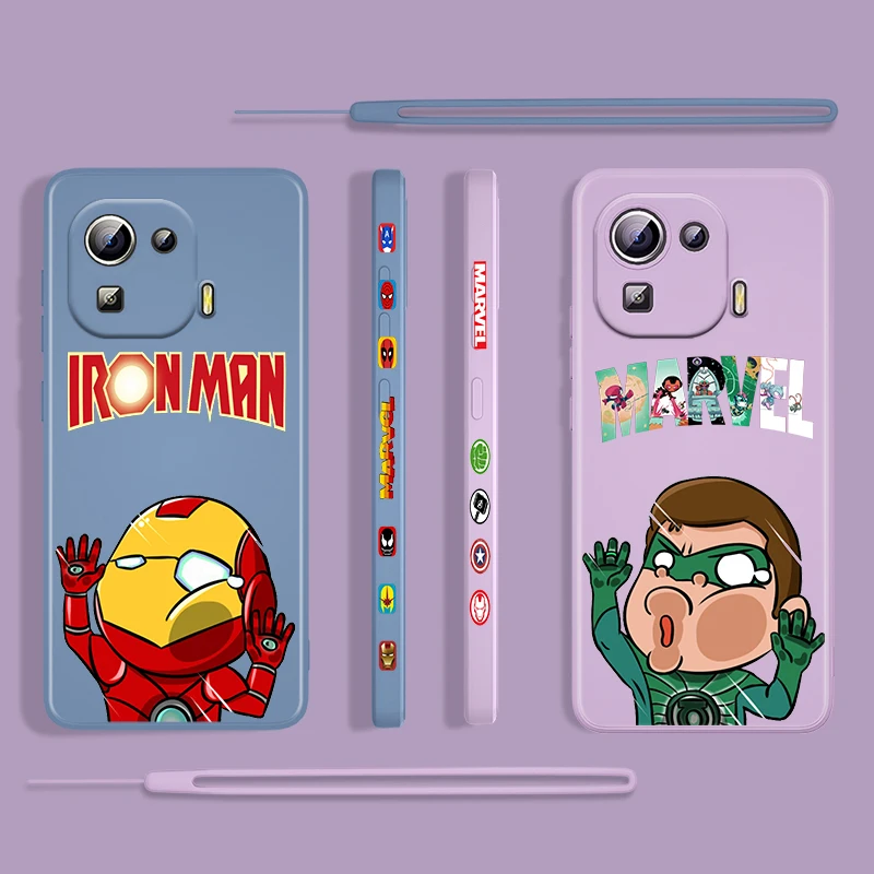 Avengers Cartoon hero For Xiaomi Mi 12 11 11i 10 10S 9 6 Ultra Lite Pro SE 4G 5G Silicone Liquid Left Rope Phone Case Cover Capa
Avengers Cartoon hero For Xiaomi Mi 12 11 11i 10 10S 9 6 Ultra Lite Pro SE 4G 5G Silicone Liquid Left Rope Phone Case Cover Capa