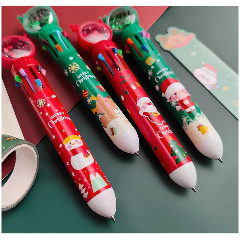 1pcs Cute Merry Christmas Multi Color Ballpoint Pen 10 In 1 Roller Ball Spot Liner Marker Stationery Gift Office School Supplies
1pcs Cute Merry Christmas Multi Color Ballpoint Pen 10 In 1 Roller Ball Spot Liner Marker Stationery Gift Office School Supplies