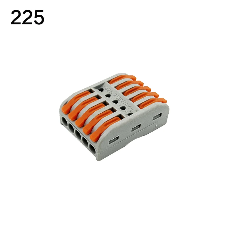 10/30/50pcs Universal Electrical Cable Wire Connectors Fast Home Compact wire Connection push in Wiring Terminal Block 2-8 Pin - купить по