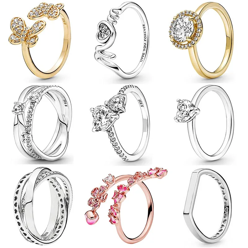 925 Sterling Silver Mom Double Pave Heart Solitaire Infinity Stones Butterfly Triple Band Ring For Women Gift Fashion Jewelry
925 Sterling Silver Mom Double Pave Heart Solitaire Infinity Stones Butterfly Triple Band Ring For Women Gift Fashion Jewelry