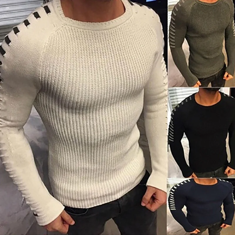 2023 Sweater European and American Autumn Winter Men's Slim Fit Long Sleeve Round Neck Knitted Top Plus Size Men's Clothing
2023 Sweater European and American Autumn Winter Men's Slim Fit Long Sleeve Round Neck Knitted Top Plus Size Men's Clothing