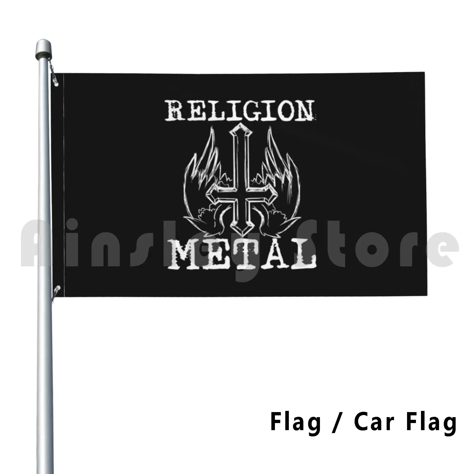 Religion Metal Flag Car Flag Funny Metal Heavy Metal Rock Heavy Black Metal Musik Death Metal Festival
Religion Metal Flag Car Flag Funny Metal Heavy Metal Rock Heavy Black Metal Musik Death Metal Festival