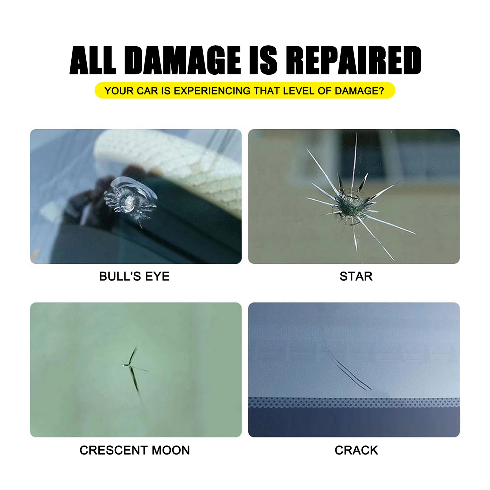 Windshield Repair Kit Crack Chip Glass Repair Set Car Windscreen Glass Repairing Filler DIY Glue Tool Quick Fix for Chips Cracks
Windshield Repair Kit Crack Chip Glass Repair Set Car Windscreen Glass Repairing Filler DIY Glue Tool Quick Fix for Chips Cracks