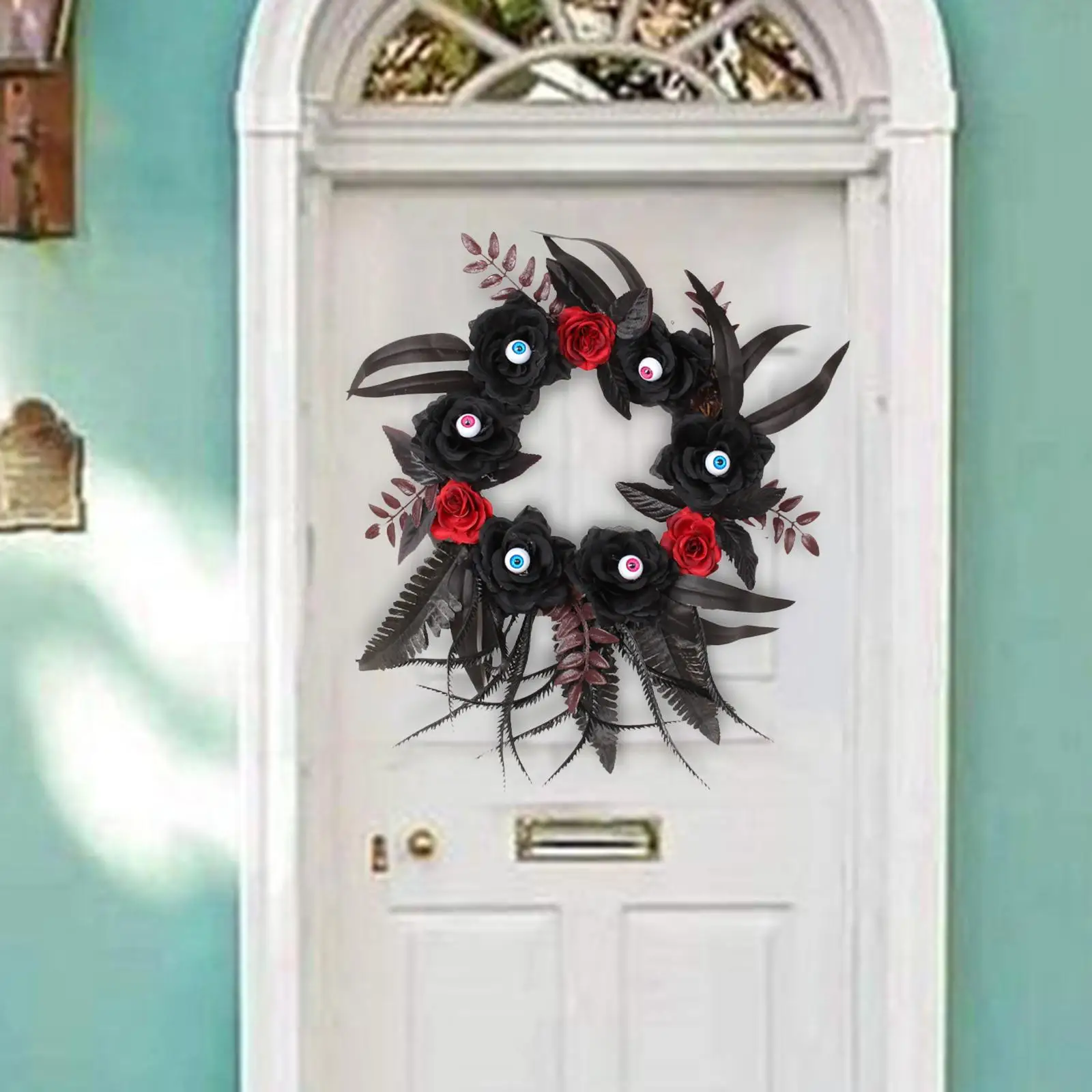 Halloween Wreath Porch Window Garland Rose Eyeball Wreath Front Door Wreath for Farmhouse Dining Room Decorations Cafe Festivals
Halloween Wreath Porch Window Garland Rose Eyeball Wreath Front Door Wreath for Farmhouse Dining Room Decorations Cafe Festivals