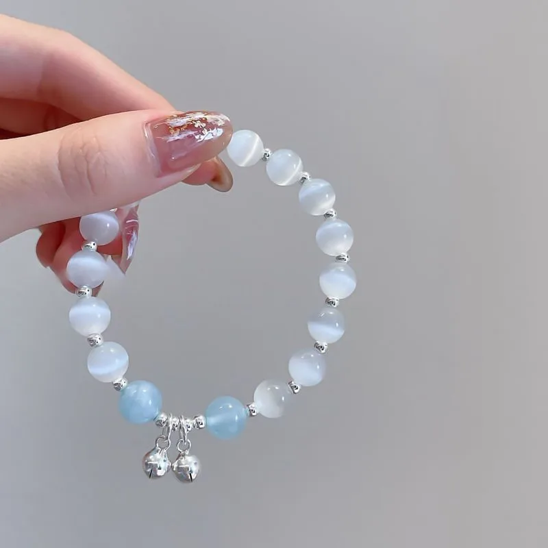 Fashion Moonstone Bell Elastic Beaded Bracelet for Women Exquisite Charm Opal Designer Brand Bracelets Accessories Jewelry Gifts
Fashion Moonstone Bell Elastic Beaded Bracelet for Women Exquisite Charm Opal Designer Brand Bracelets Accessories Jewelry Gifts