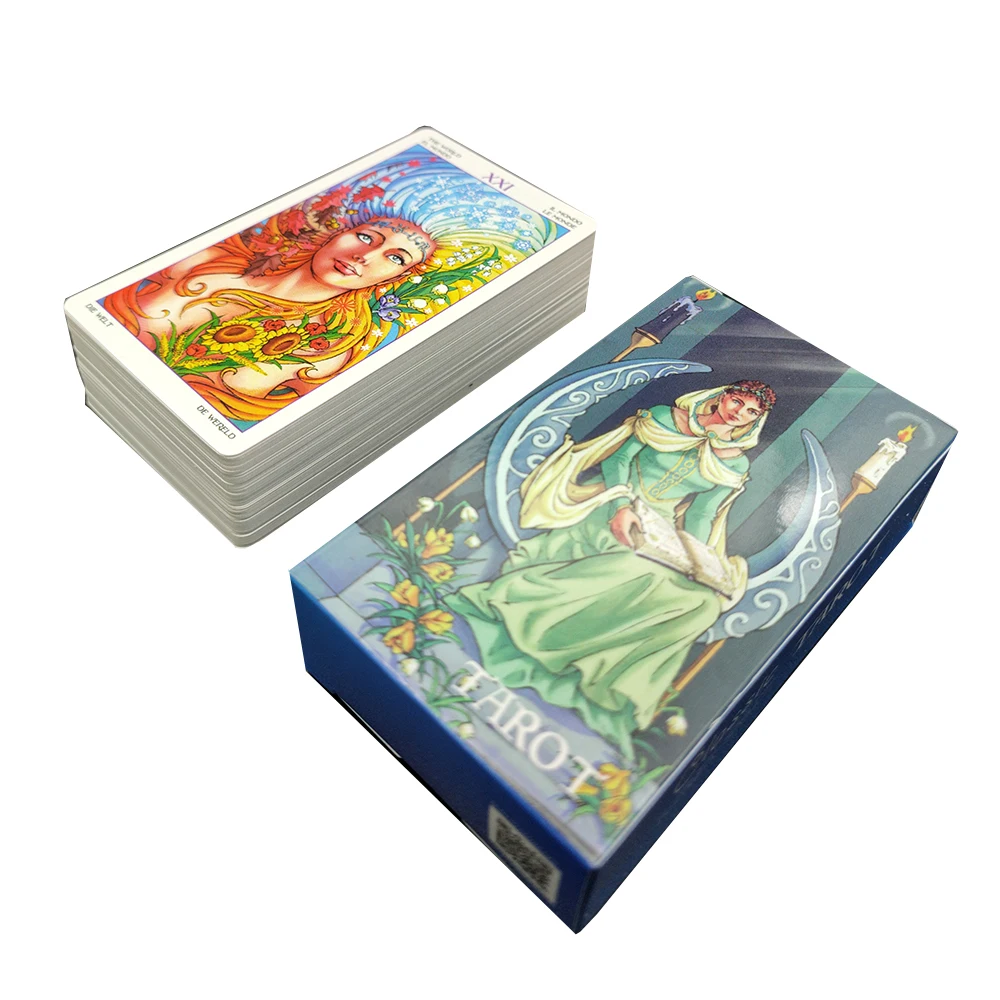 Spanish French German English Edition Affectional Divination Oracle Fate Game Wheel Of The Year Tarot Cards For Beginners Deck
Spanish French German English Edition Affectional Divination Oracle Fate Game Wheel Of The Year Tarot Cards For Beginners Deck