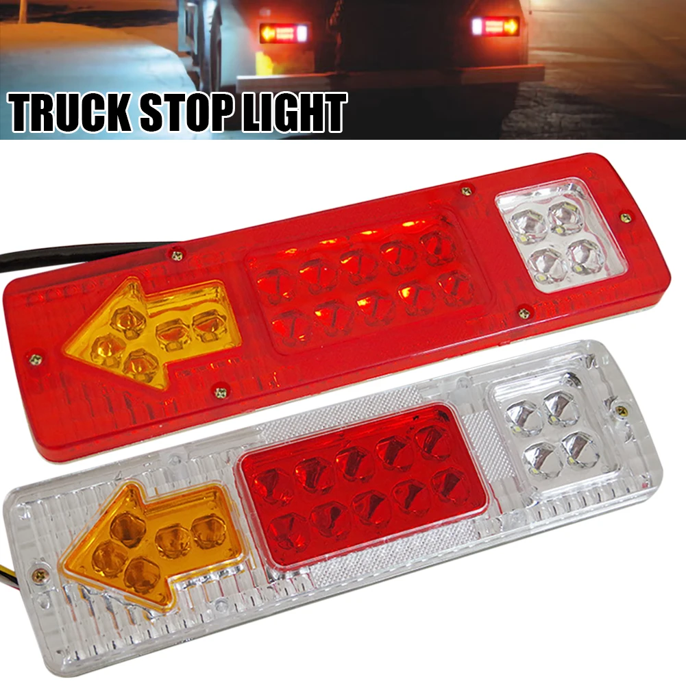 Hot 2pcs 12V Truck Trailer Tail Light 19 LED Waterproof Stop Light Reverse Turn Signal Indicator Lights for Truck Trailer Van
Hot 2pcs 12V Truck Trailer Tail Light 19 LED Waterproof Stop Light Reverse Turn Signal Indicator Lights for Truck Trailer Van