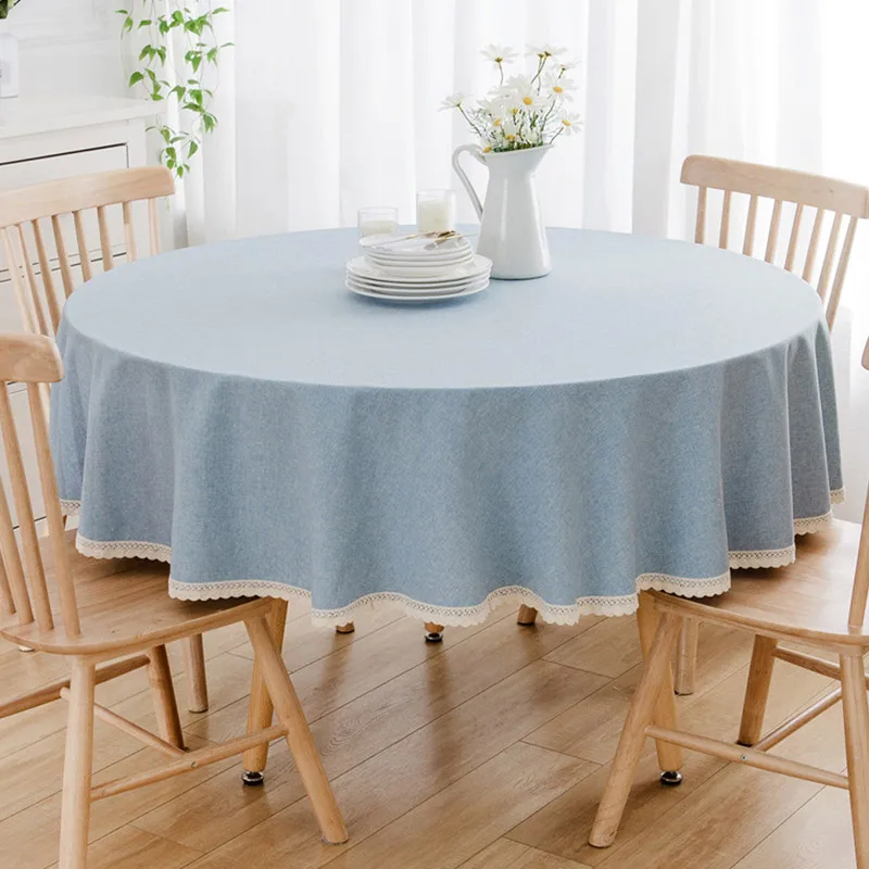 Lace Tablecloth Plain Dyed Waterproof Oil-Proof Table Cover For Dining Table Round Cotton Linen Table Cloth Banquet Home Decor
Lace Tablecloth Plain Dyed Waterproof Oil-Proof Table Cover For Dining Table Round Cotton Linen Table Cloth Banquet Home Decor