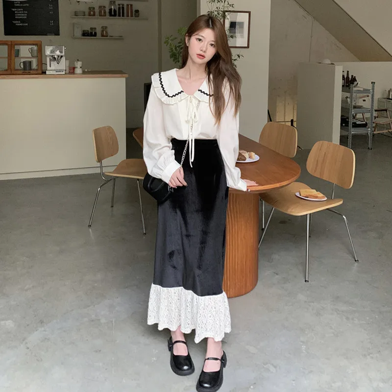 2022 Autumn and Winter Skirt High Waist Temperament Splicing Lace Show Thinness Free Shipping
2022 Autumn and Winter Skirt High Waist Temperament Splicing Lace Show Thinness Free Shipping