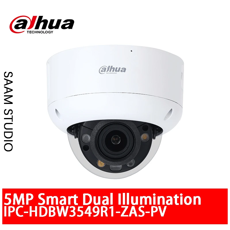 Dahua 5MP Smart Active сдерживание 2,7 мм-13,5 мм моторизованная вариофокальная ИК 40M Dome WizSense сетевая камера IPC-HDBW3549R1-ZAS-PV
Dahua 5MP Smart Active сдерживание 2,7 мм-13,5 мм моторизованная вариофокальная ИК 40M Dome WizSense сетевая камера IPC-HDBW3549R1-ZAS-PV