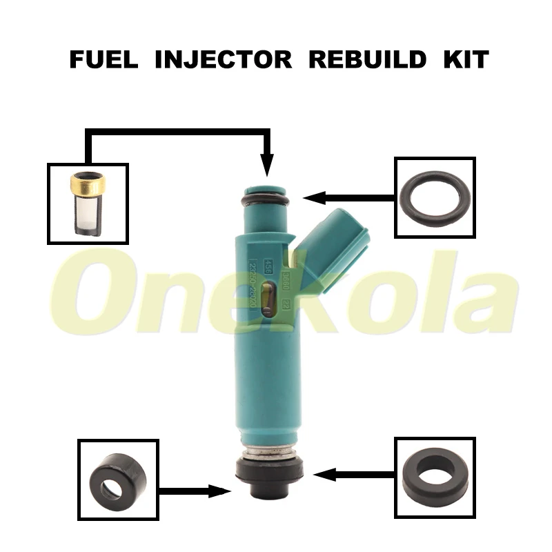 Fuel Injector Service Repair Kit Filters Orings Seals Grommets for 01-04 Toyota Camry Highlander 2AZFE 23250-28020 23209-28020
Fuel Injector Service Repair Kit Filters Orings Seals Grommets for 01-04 Toyota Camry Highlander 2AZFE 23250-28020 23209-28020