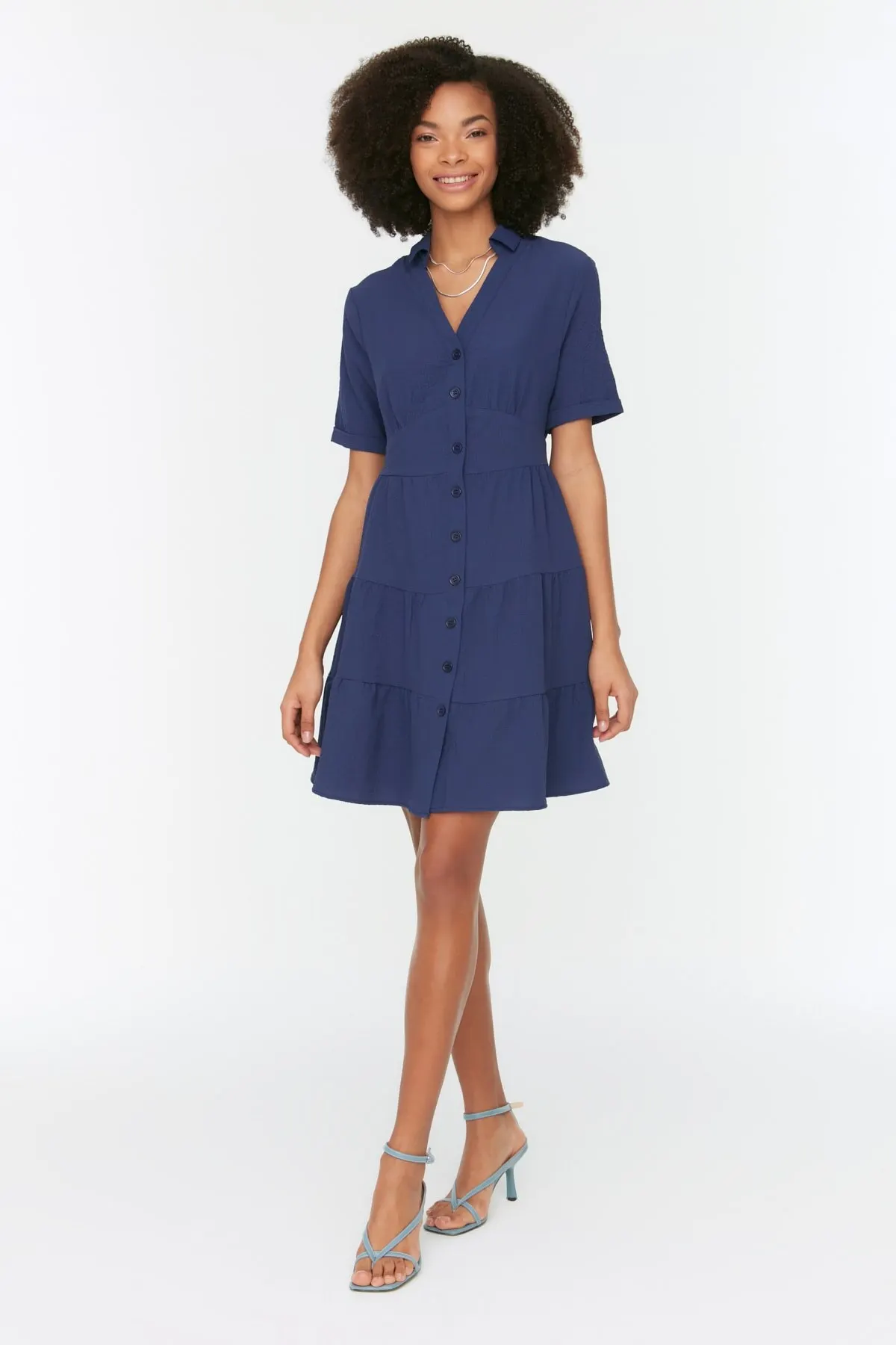 Women's Dress Navy Blue Shirt Elegant Fashion Summer Spring Casual Short Sleeve Stretch Casual Short Sleeve Stretch Comfortable Boho Dress
Women's Dress Navy Blue Shirt Elegant Fashion Summer Spring Casual Short Sleeve Stretch Casual Short Sleeve Stretch Comfortable Boho Dress