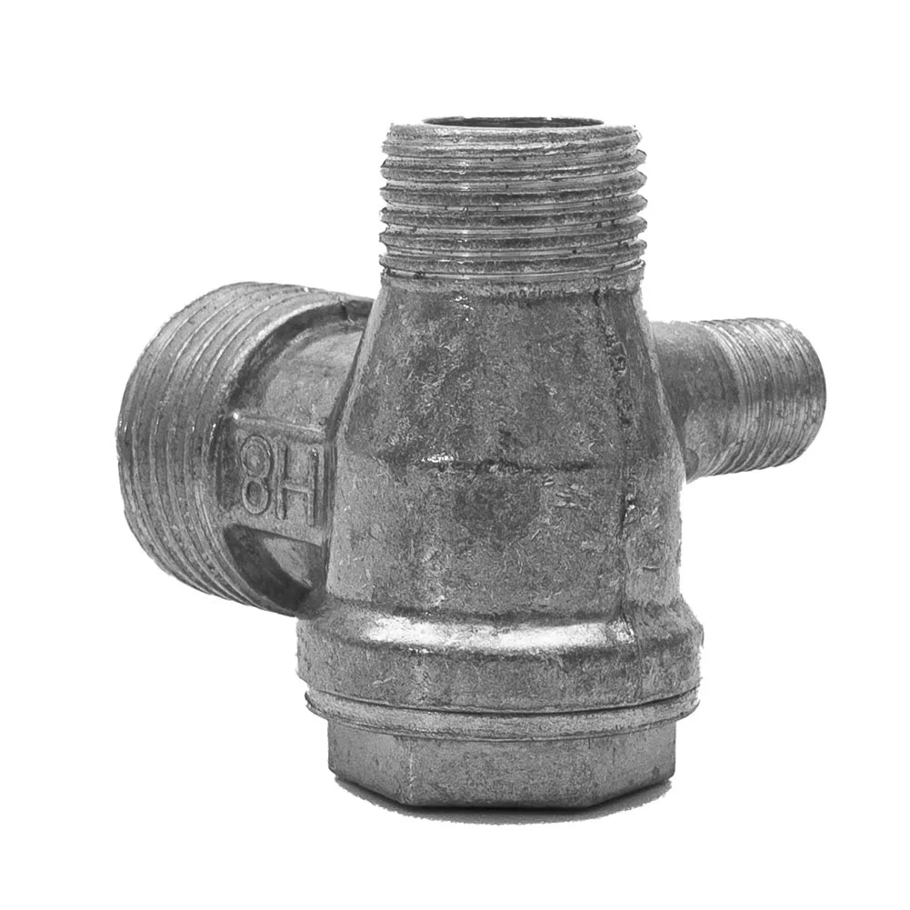 Male Thread 3 Way Metal Air Compressor Check Valve Connect Pipe Fittings Zinc Alloy Aluminum Alloy Brass Gold Silver 20x16x10mm
Male Thread 3 Way Metal Air Compressor Check Valve Connect Pipe Fittings Zinc Alloy Aluminum Alloy Brass Gold Silver 20x16x10mm