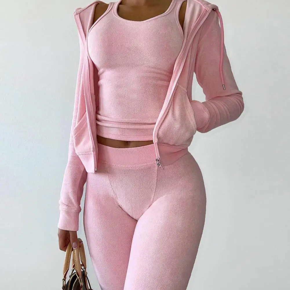 Sportwear High Waist Women Coat Vest Pants Set Women Tracksuit Jogging Sleeveless Vest Zipper Sporty Casual Hooded Coat Pant
Sportwear High Waist Women Coat Vest Pants Set Women Tracksuit Jogging Sleeveless Vest Zipper Sporty Casual Hooded Coat Pant