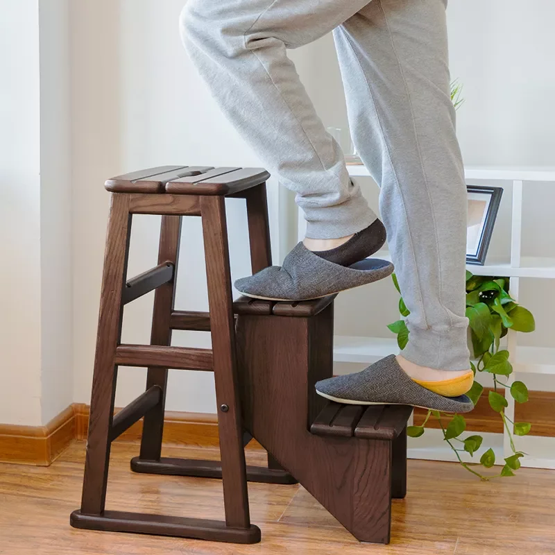 Japanese Style Full Solid Wood Ladder Stool Multi-functional Folding Ladder Chair Decorative Stand Ladder 3 Step Ladder
Japanese Style Full Solid Wood Ladder Stool Multi-functional Folding Ladder Chair Decorative Stand Ladder 3 Step Ladder