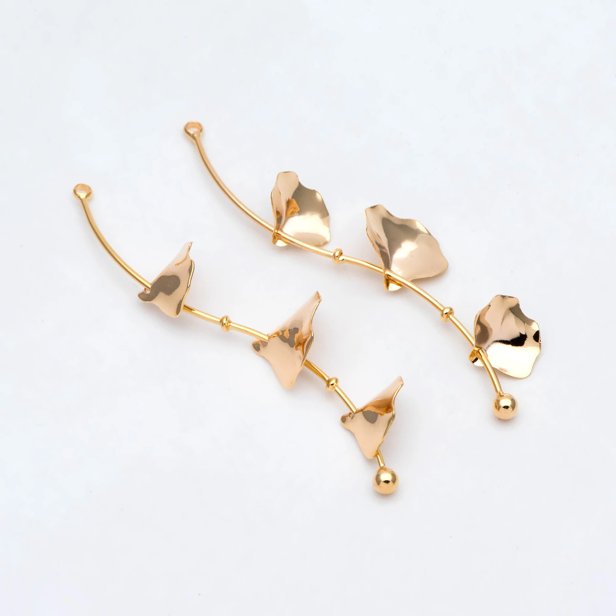4pcs Ginkgo Leaf Charms 56x12mm, Real Gold Plated Brass Branch Pendants For Jewelry Making DIY Accessories Supplies (GB-2869)
4pcs Ginkgo Leaf Charms 56x12mm, Real Gold Plated Brass Branch Pendants For Jewelry Making DIY Accessories Supplies (GB-2869)